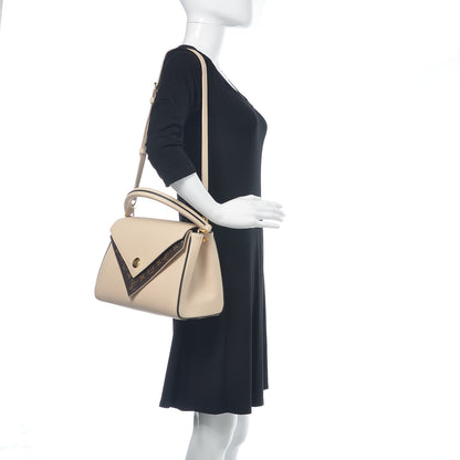 Louis Vuitton Grained Calfskin Monogram Double V Creme 2 of 8