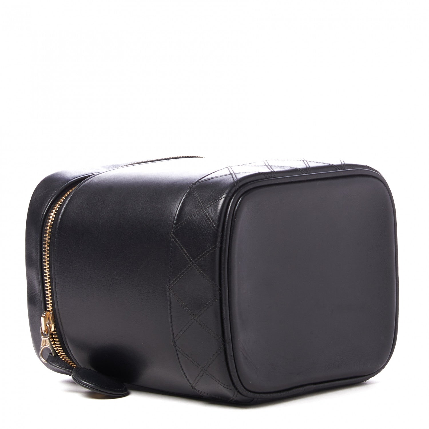 Chanel Lambskin Vanity Cosmetic Case Black 3 of 8