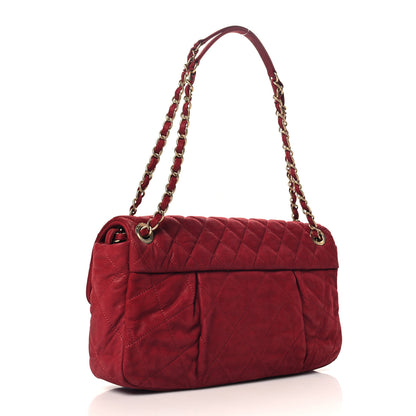 Chanel Iridescent Calfskin Large Chic Quilt Flap Red 3 of 10