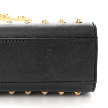 Gucci Calfskin Studded Small Padlock Shoulder Bag Black 11 of 11