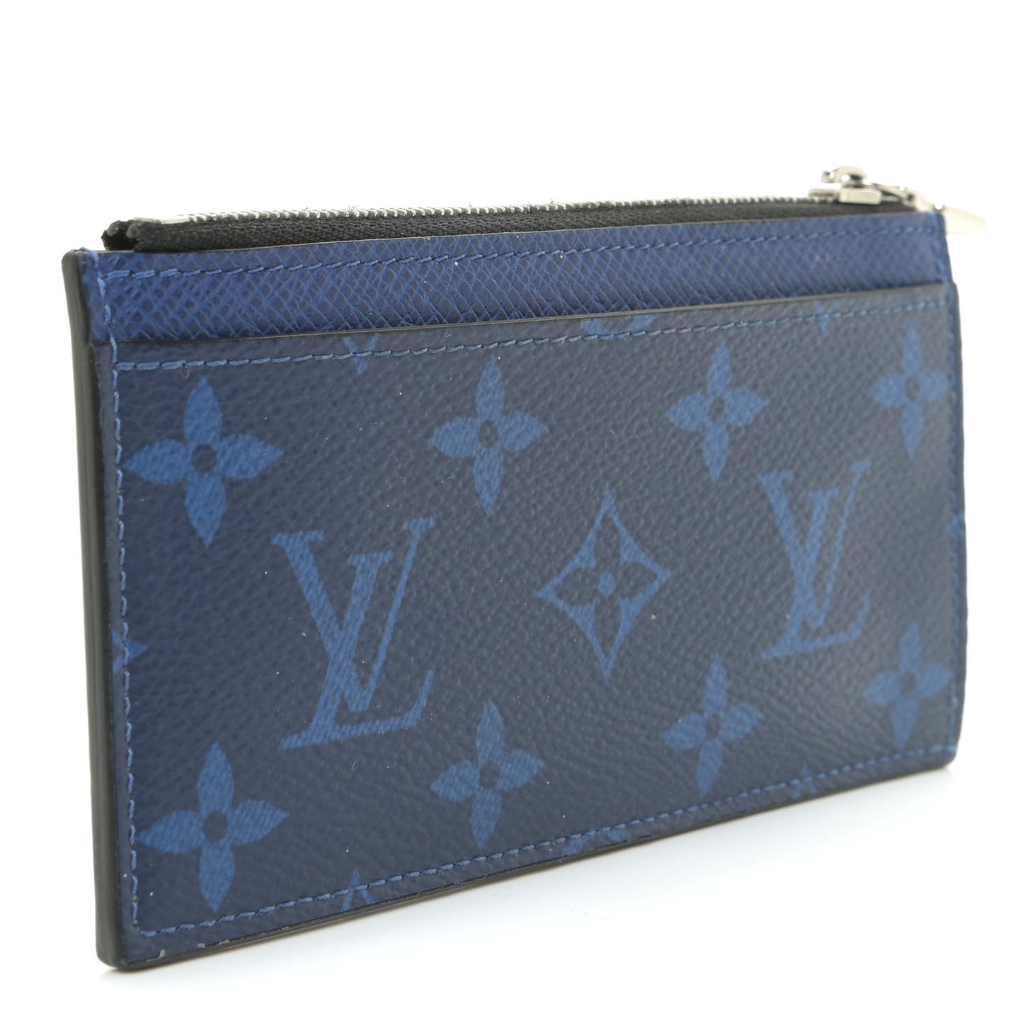 Monogram Taiga Coin Card Holder Cobalt