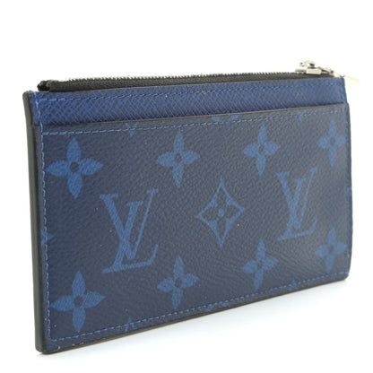 Louis Vuitton Monogram Taiga Coin Card Holder Cobalt 3 of 10