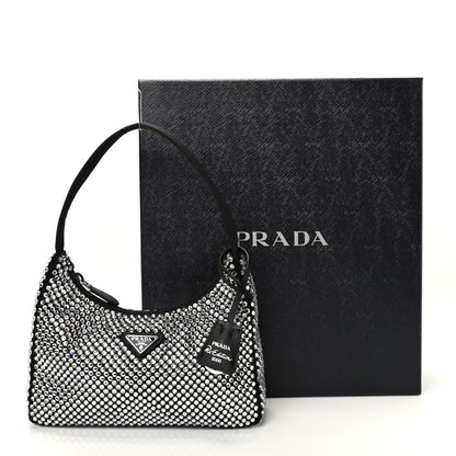 Prada Satin Crystal Mini Re-Edition 2000 Bag Cristal 11 of 11