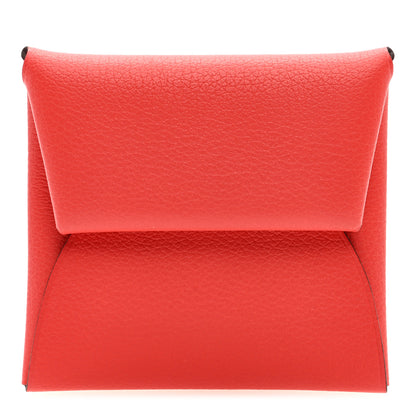 Hermes Evercolor Bastia Verso Coin Purse Rose Texas Sienne 1 of 7