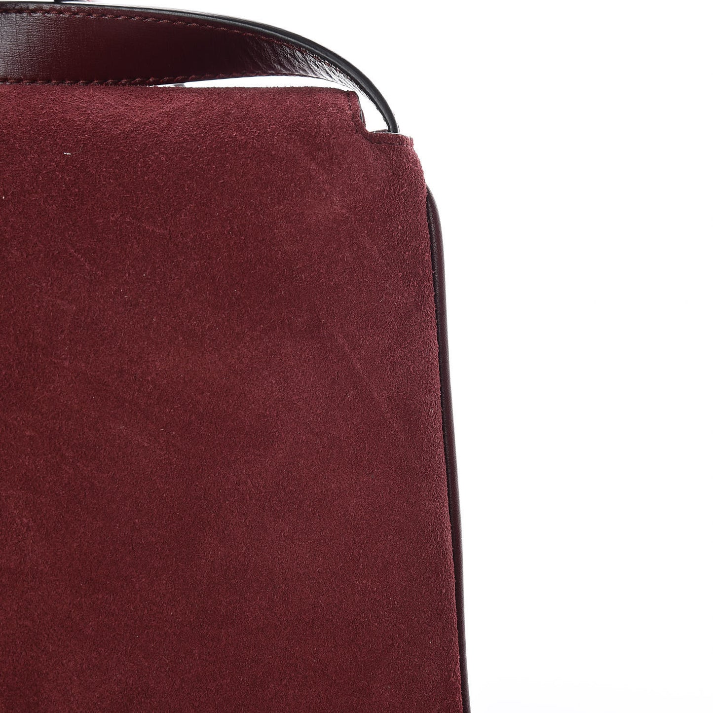 Suede Medium Arli Flap Shoulder Bag Vintage Bordeaux