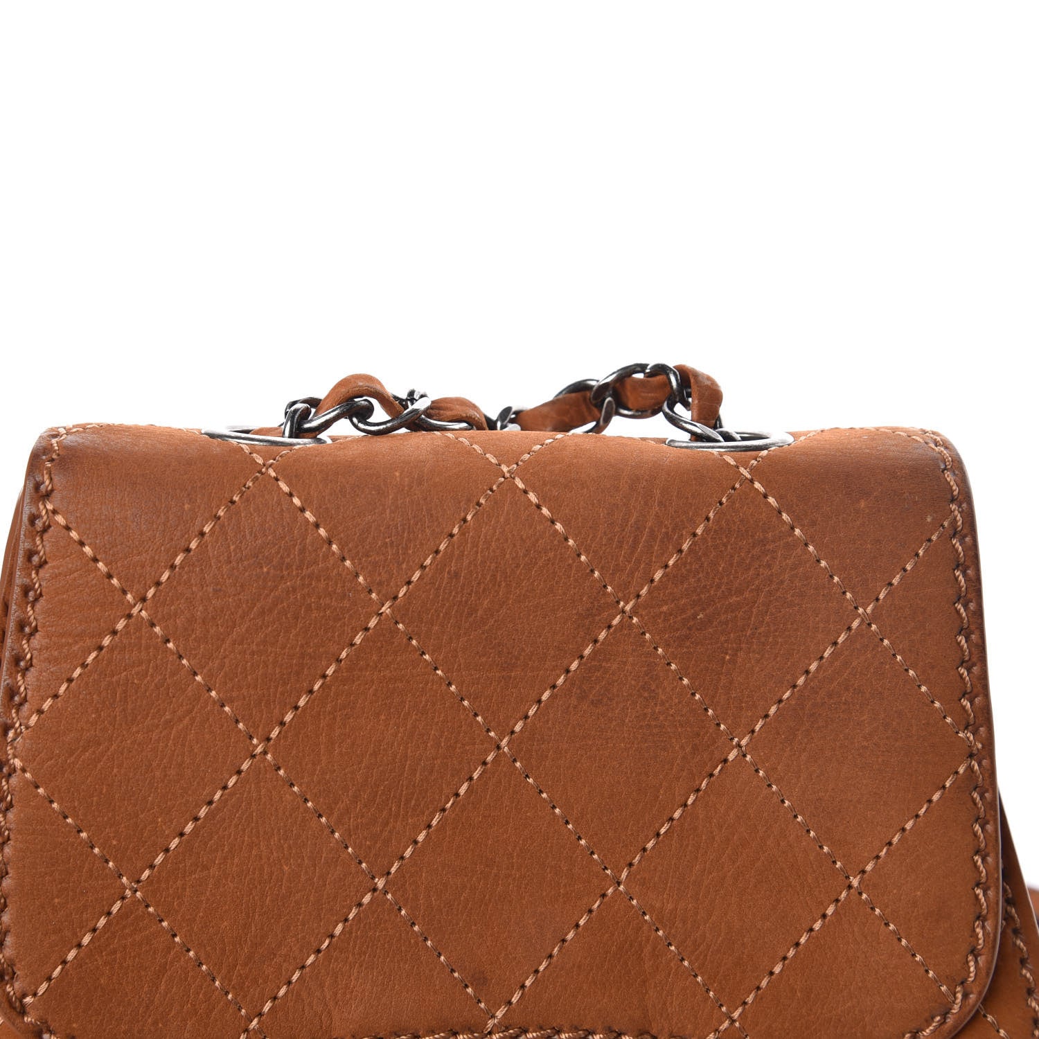 Chanel Suede Coco Twin Small Flap Marron 13 of 15