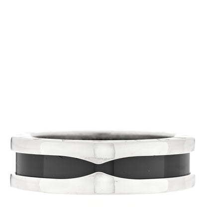 Bulgari Sterling Silver Ceramic Save The Children One-Band Ring 56 7.5 1 of 5