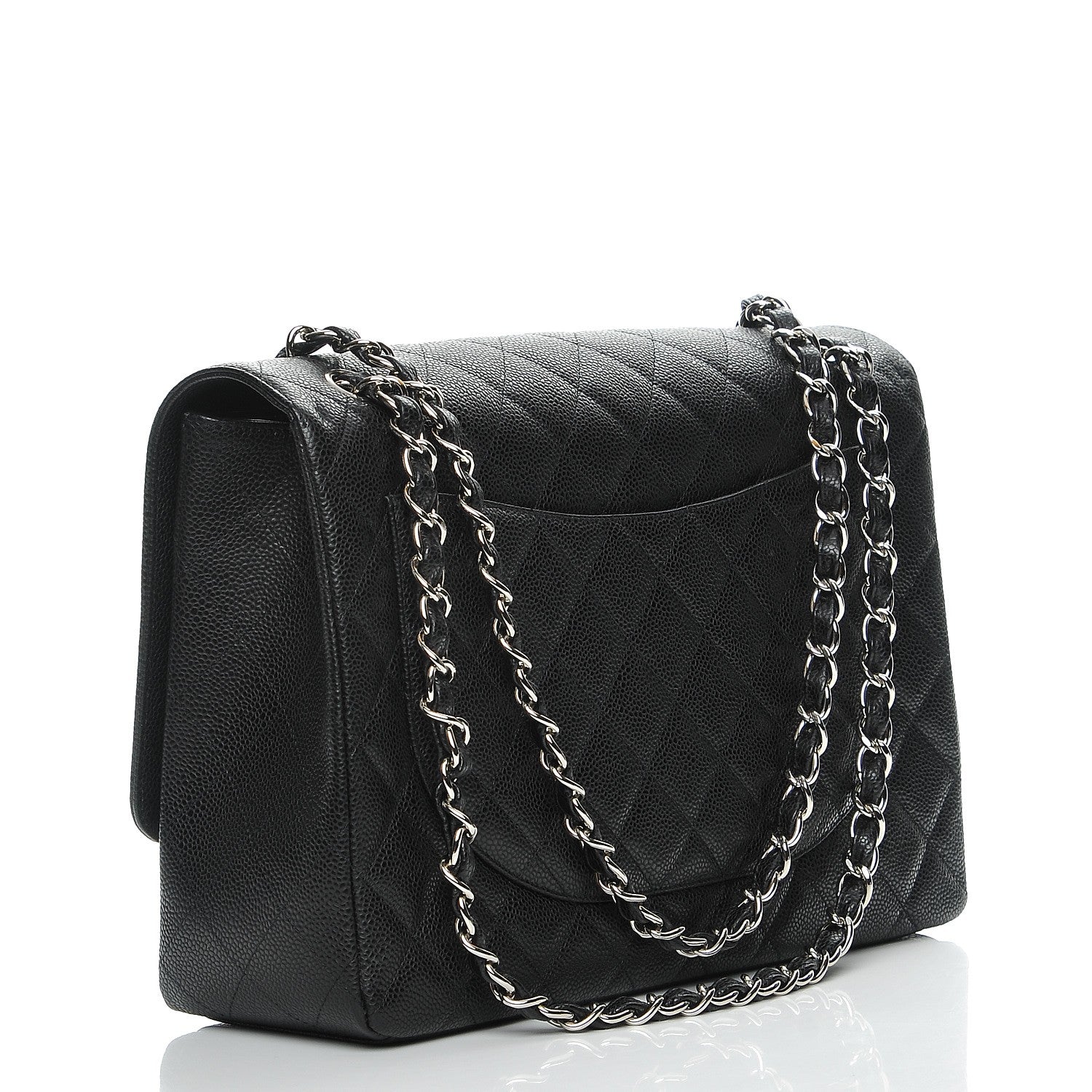 Chanel Caviar Quilted Maxi Single Flap Black 3 of 8