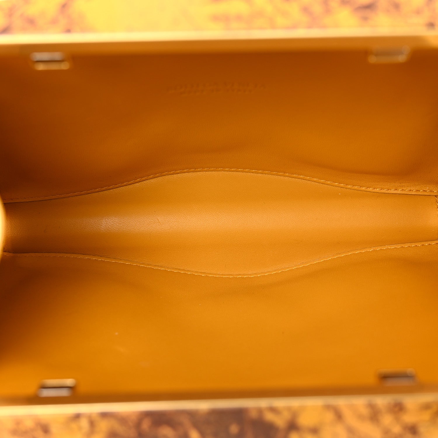 Bottega Veneta Spazzolato Calfskin Chain Clutch Gold Marble 5 of 12