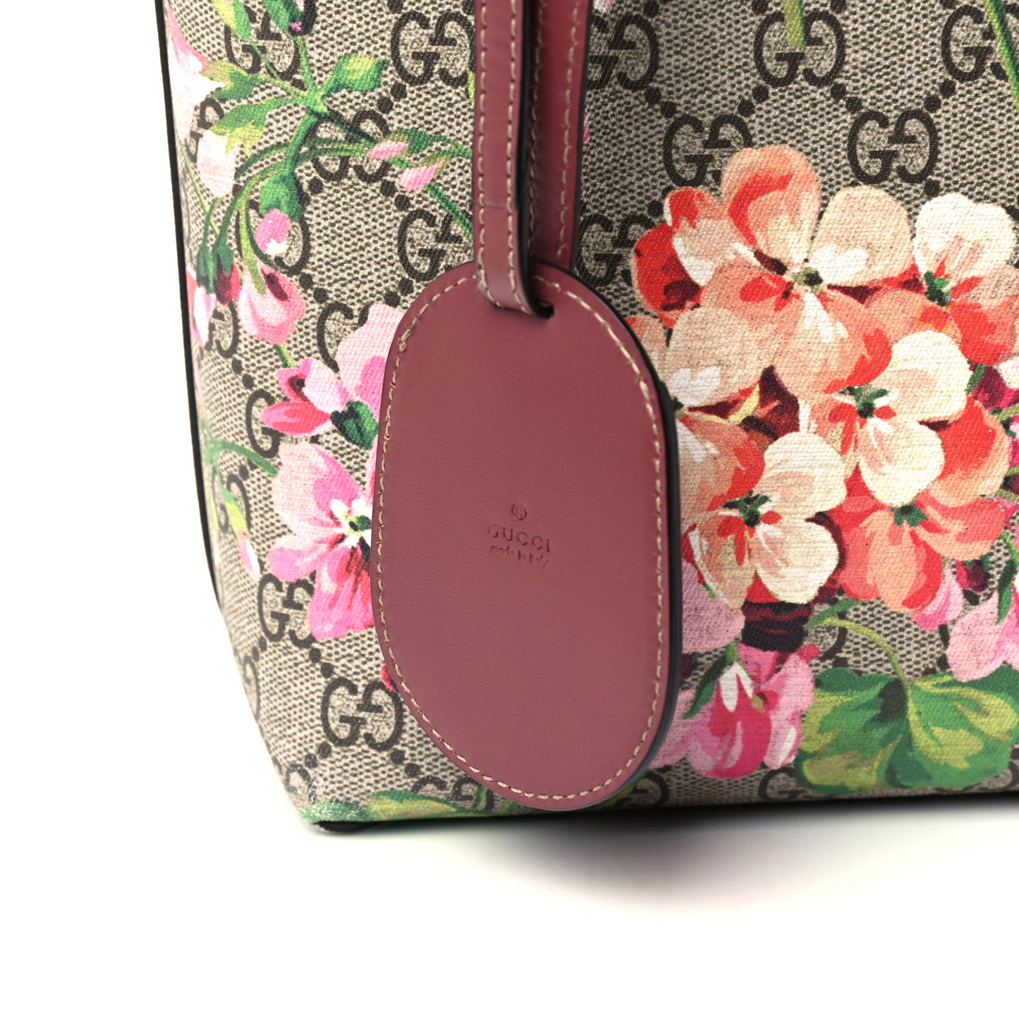 GG Supreme Monogram Blooms Medium Reversible Tote Beige Multicolor Dry Rose