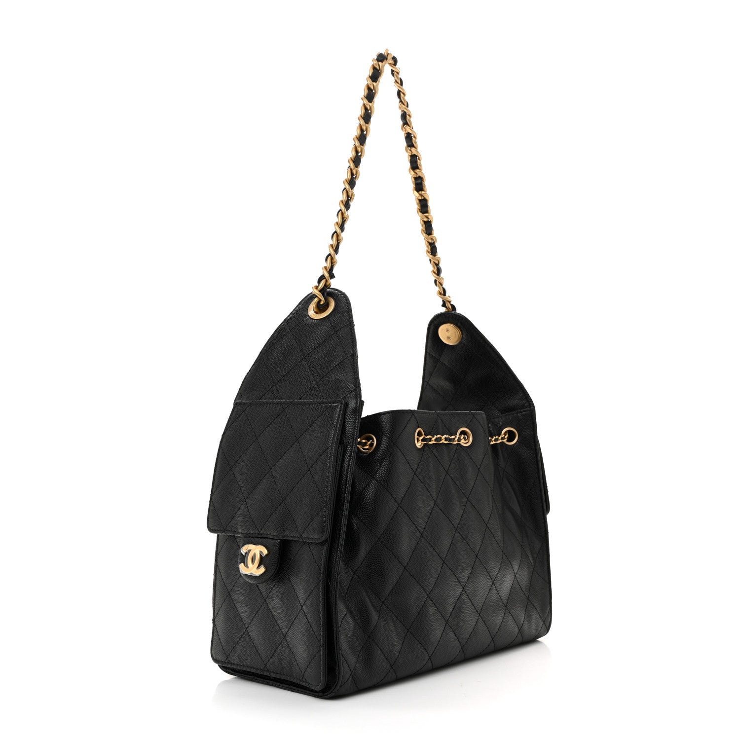 Chanel Caviar Quilted Small Chanel 25 Handbag Black 2 of 9