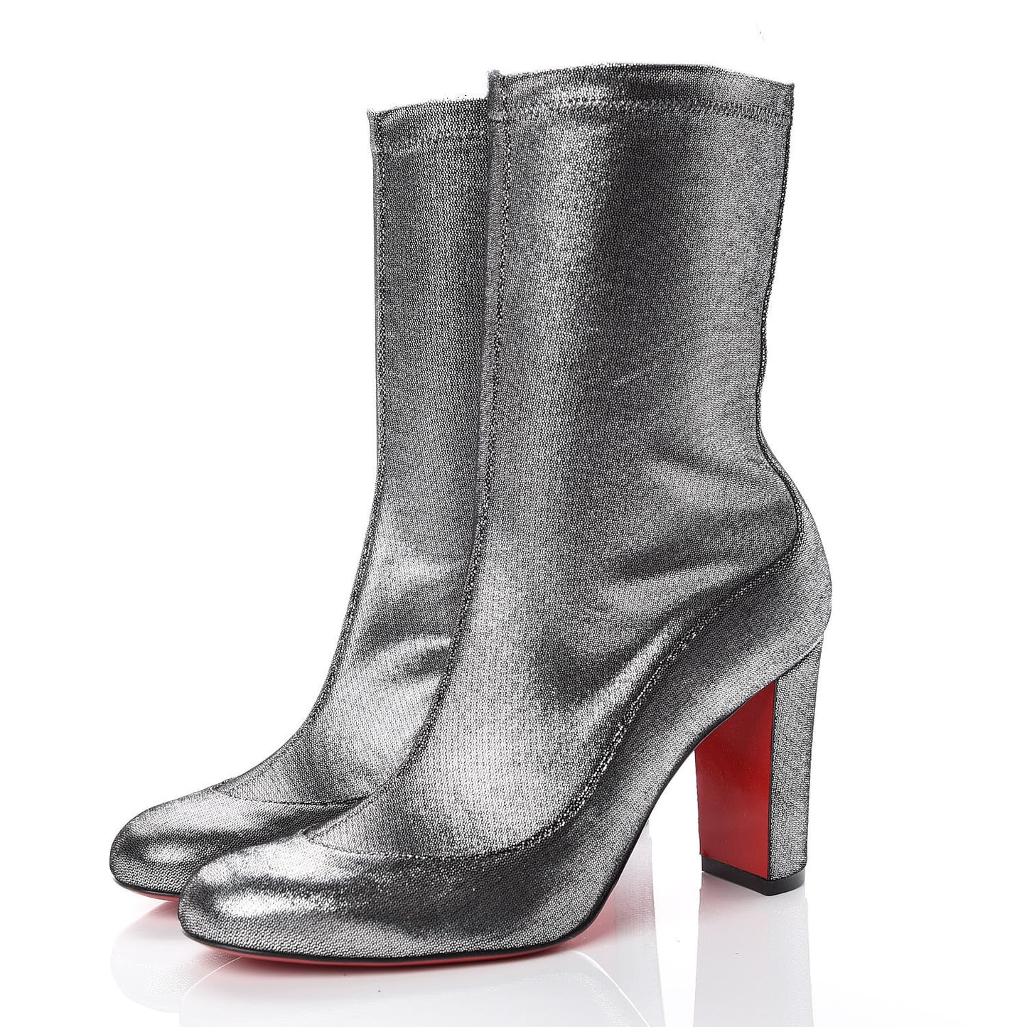Nappa Stretch Gena 85 Bootie 37 Silver