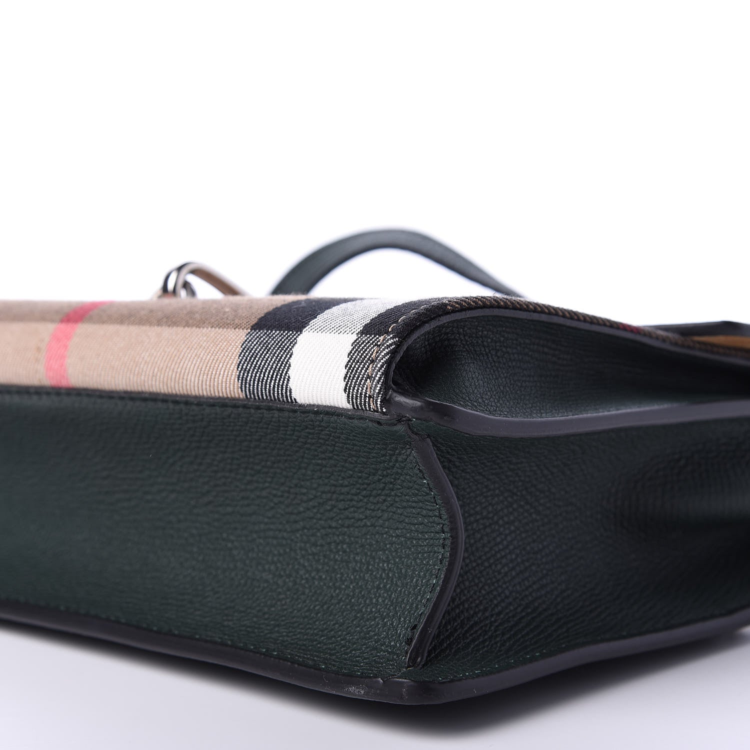 Burberry Derby Calfskin House Check Small Macken Crossbody Bag Dark Bottle Green 7 of 15