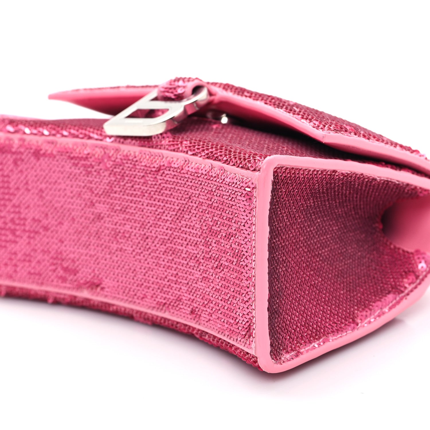 Balenciaga Sequin Hourglass Top Handle Bag XS Pink 10 of 10