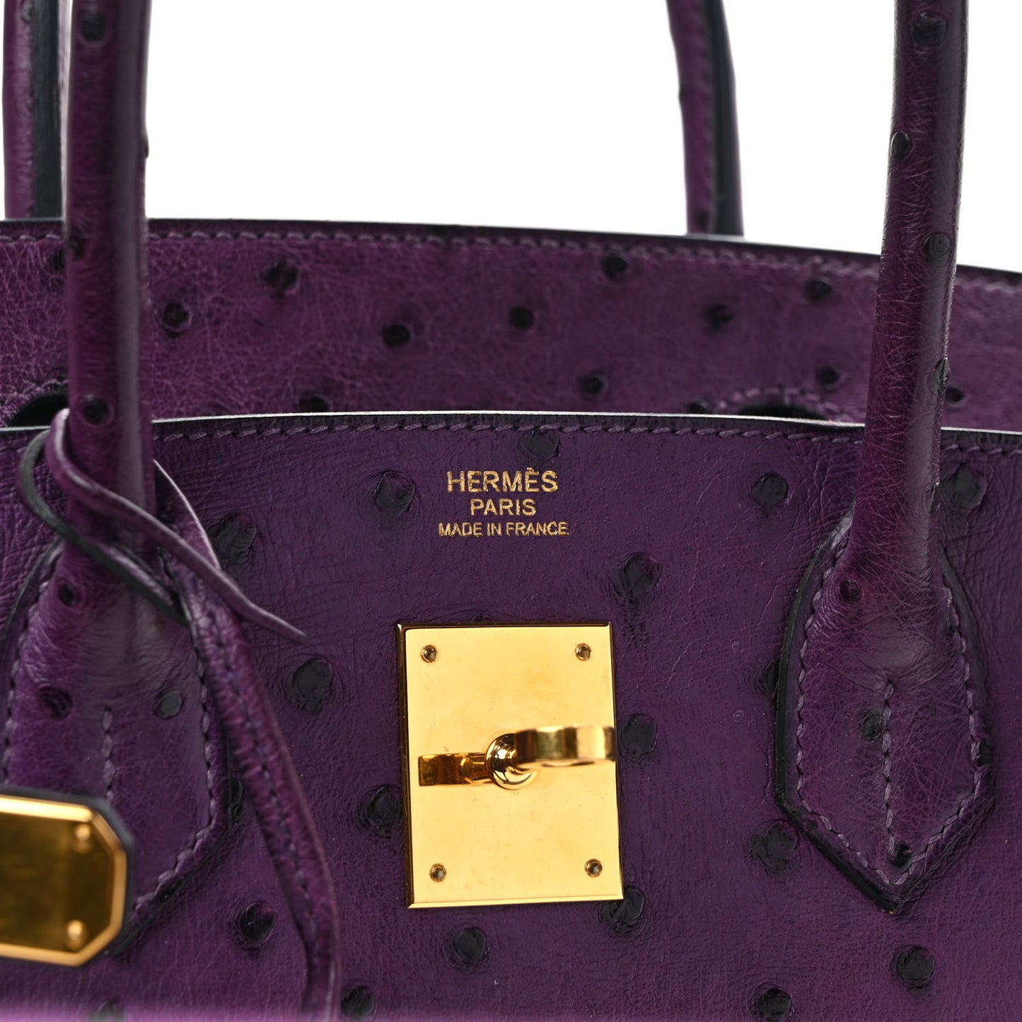 Ostrich Birkin 30 Violine