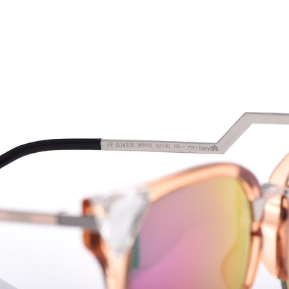 Fendi Iridia Cat Eye Sunglasses FF 0041/S Translucent Peach 5 of 8
