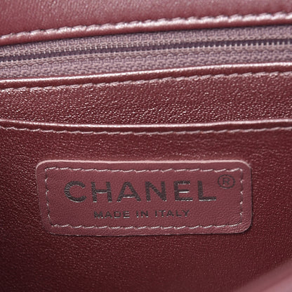 Chanel Metallic Lambskin Quilted Mini Rectangular Flap Pink 4 of 7