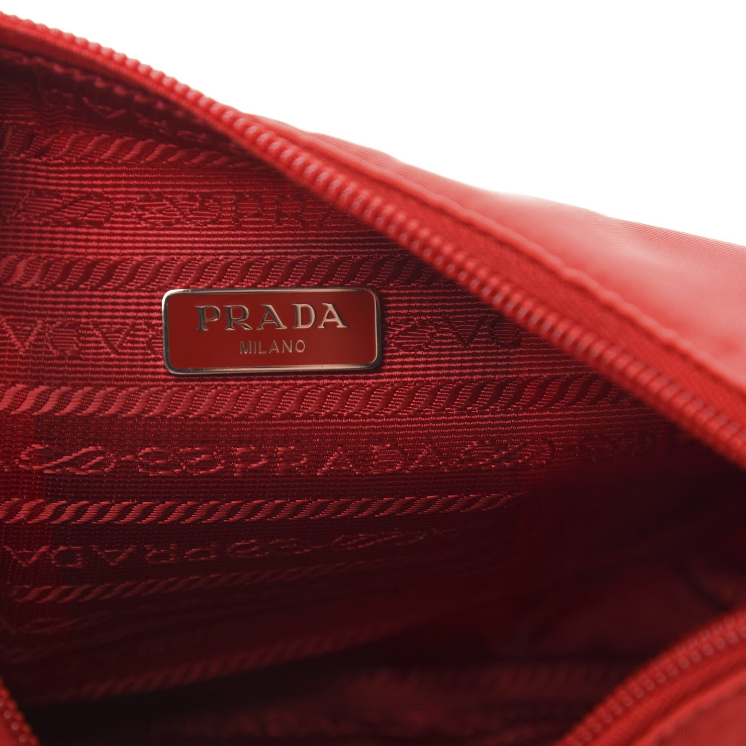 Prada Tessuto Nylon Mini Re-Edition 2000 Bag Rosso 6 of 9