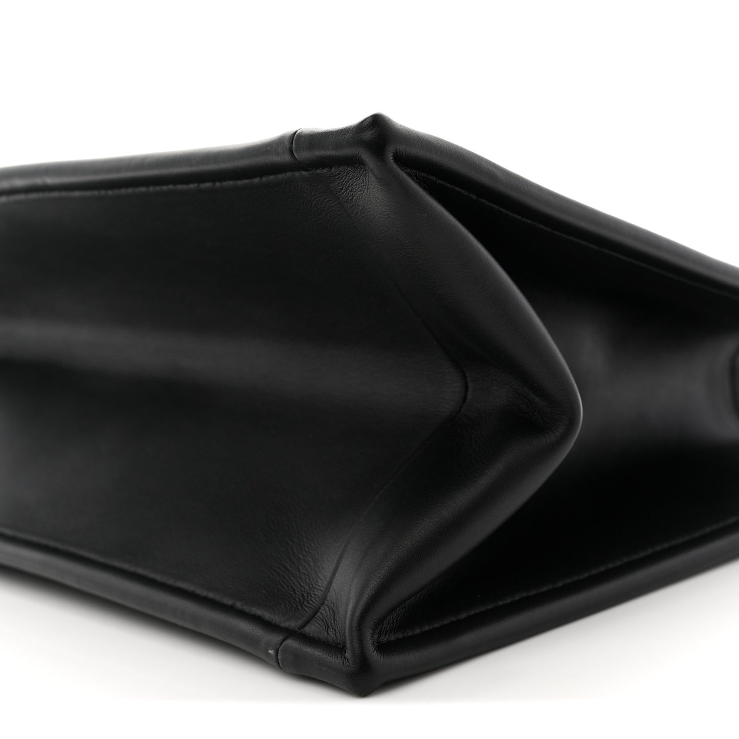 Calfskin Macro Cannage Medium Book Tote Black
