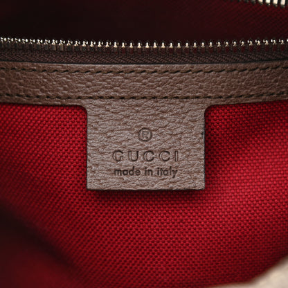Gucci GG Supreme Monogram Textured Calfskin Square Messenger Bag Beige Ebony New Acero 6 of 10