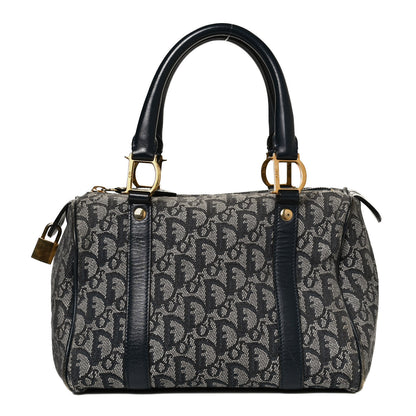 Christian Dior Denim Monogram Boston Navy 1 of 11
