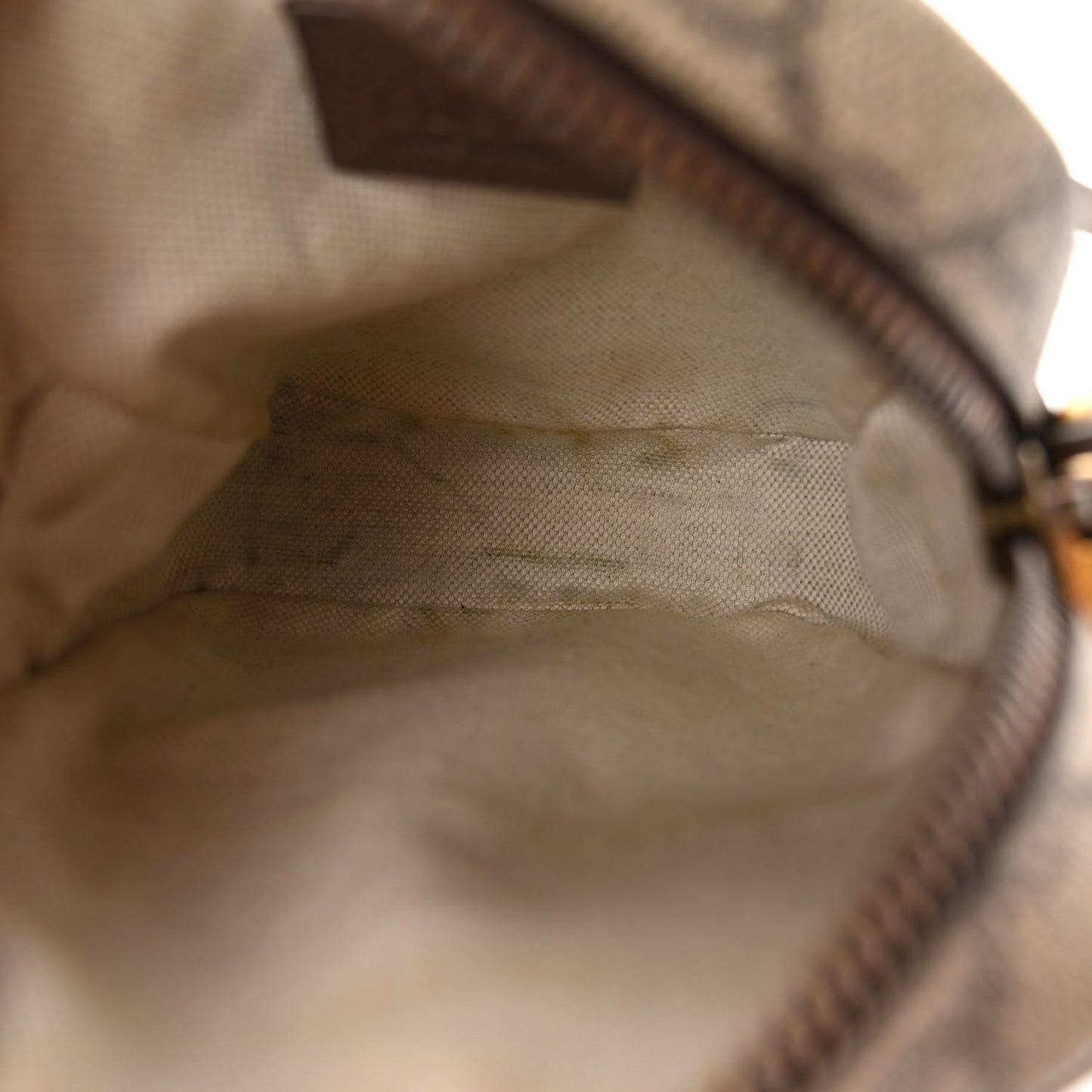GG Supreme Monogram Mini Neo Vintage Double Zip Messenger Bag Beige New Acero Crop