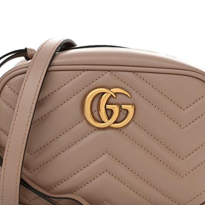 Gucci Calfskin Matelasse Mini GG Marmont Chain Shoulder Bag Porcelain Rose 8 of 11