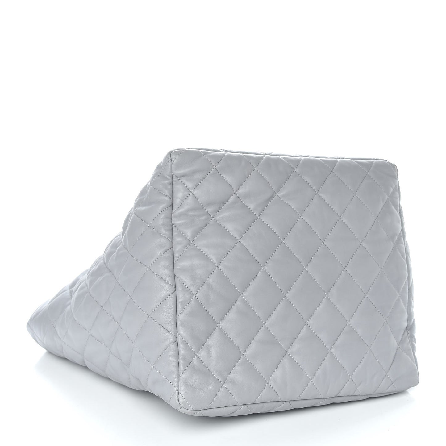 Lambskin Quilted Large Week End on Mars Tote Grey