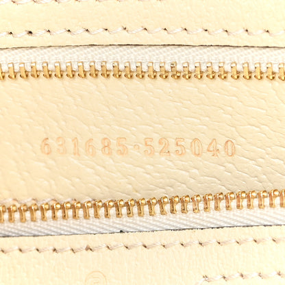 Gucci GG Supreme Monogram Textured Dollar Calfskin Web Medium Ophidia Shopping Tote Beige Ebony Mystic White 6 of 9