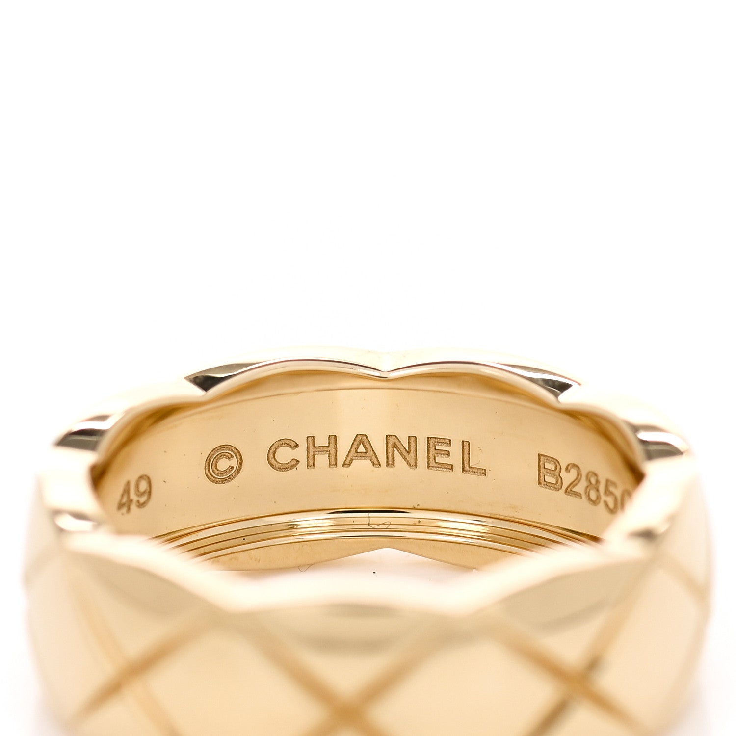 Chanel 18K Yellow Gold Small Coco Crush Ring 49 5 4 of 5