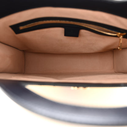 Gucci GG Supreme Monogram Textured Calfskin Web Medium Ophidia Slip Handle Tote Yellow 5 of 12