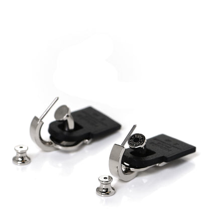 Hermes Palladium Swift O'Kelly Earrings Black 3 of 5