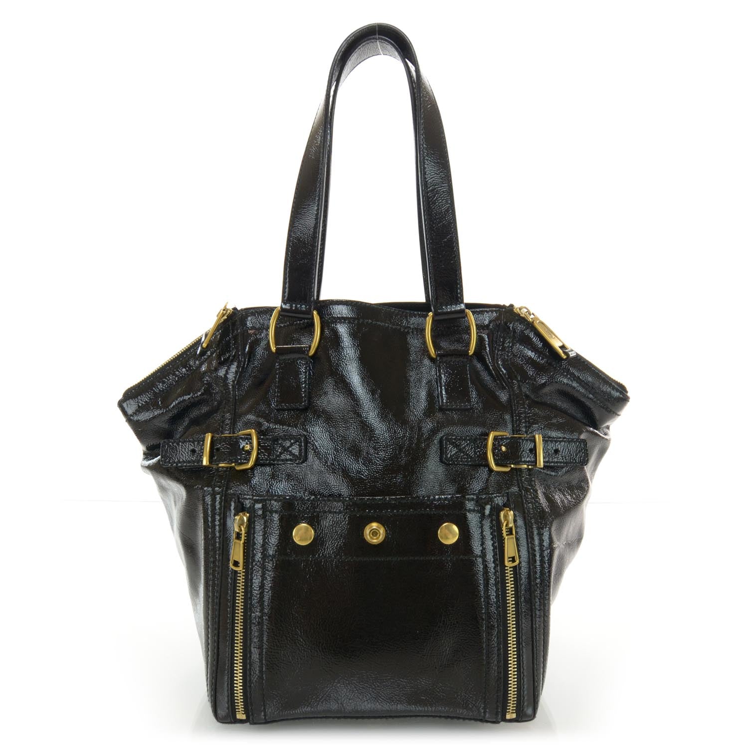 Saint Laurent Patent Small Downtown Black 1 of 7