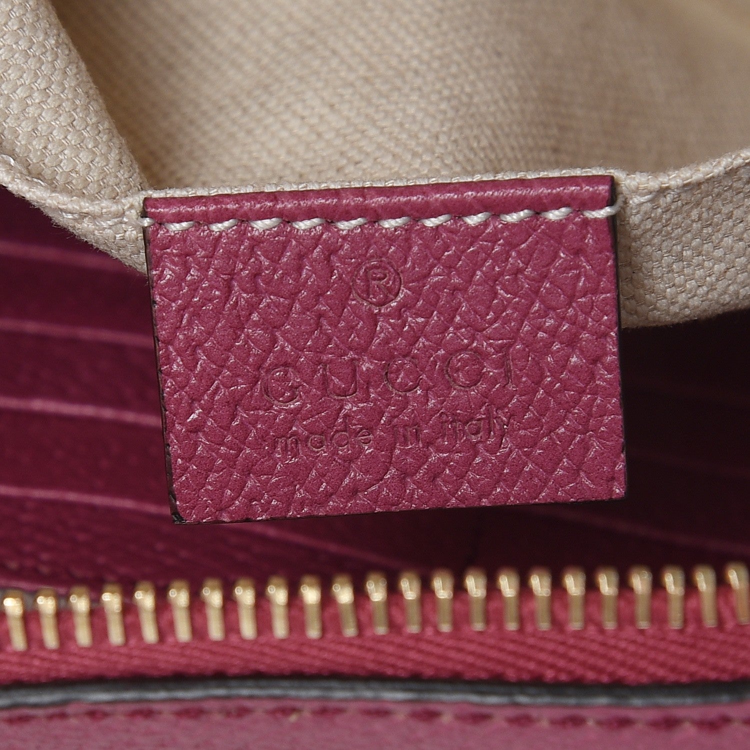Gucci Monogram Textured Calfskin Mini Bree Messenger Bag Beige Ebony Peonia Flower 6 of 7