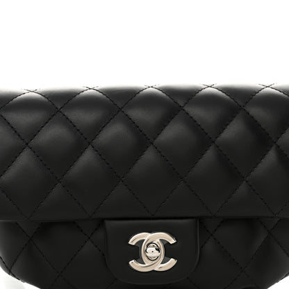 Chanel Calfskin Quilted CC Uniform Flap Belt Bag Black 9 of 11