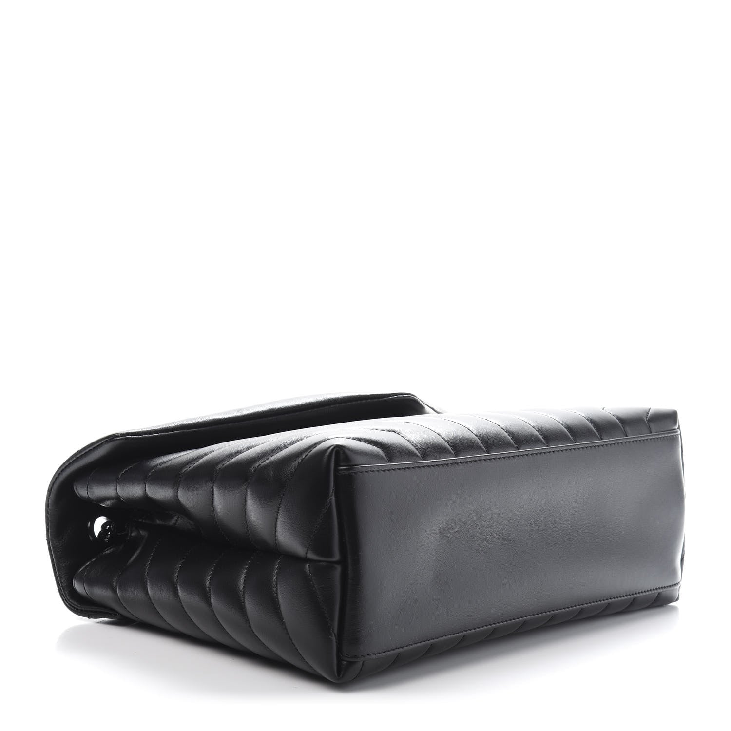 Saint Laurent Calfskin Y Quilted Monogram Medium Loulou Chain Satchel Black 4 of 12