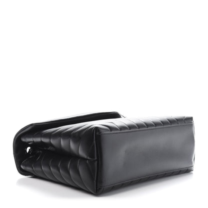 Saint Laurent Calfskin Y Quilted Monogram Medium Loulou Chain Satchel Black 4 of 12