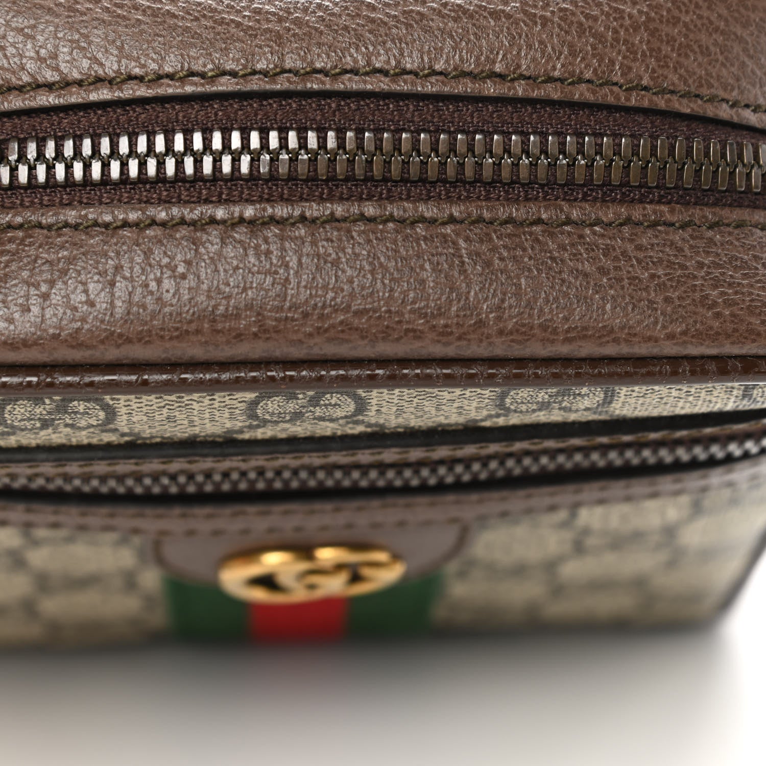 Gucci GG Supreme Monogram Web Mini Ophidia Messenger Brown 11 of 11