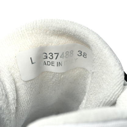 Chanel Fabric Womens Logo Sneakers 38 Black White 9 of 10