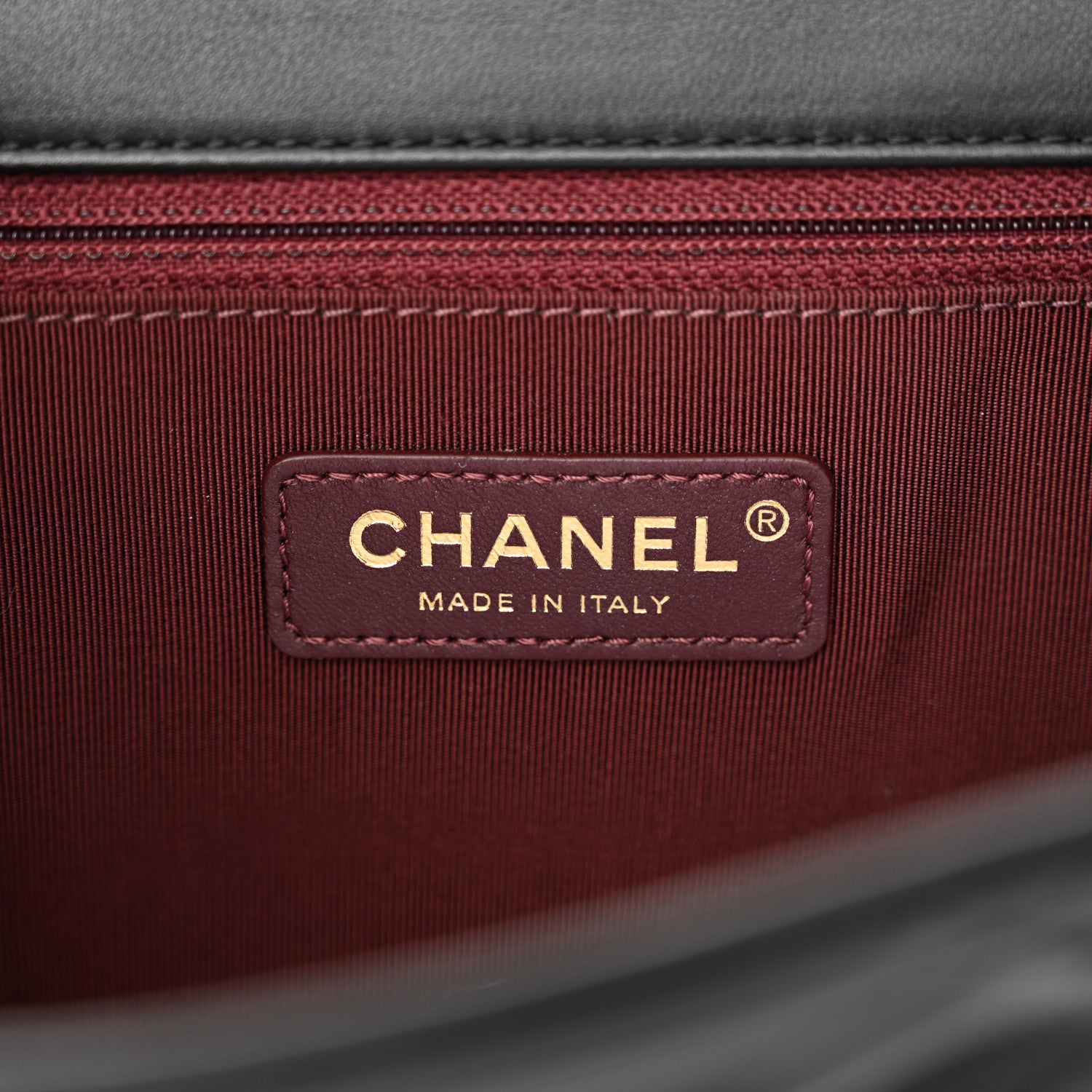 Chanel Glazed Calfskin Quilted Medium Gold Bar Top Handle Flap Black 6 of 12