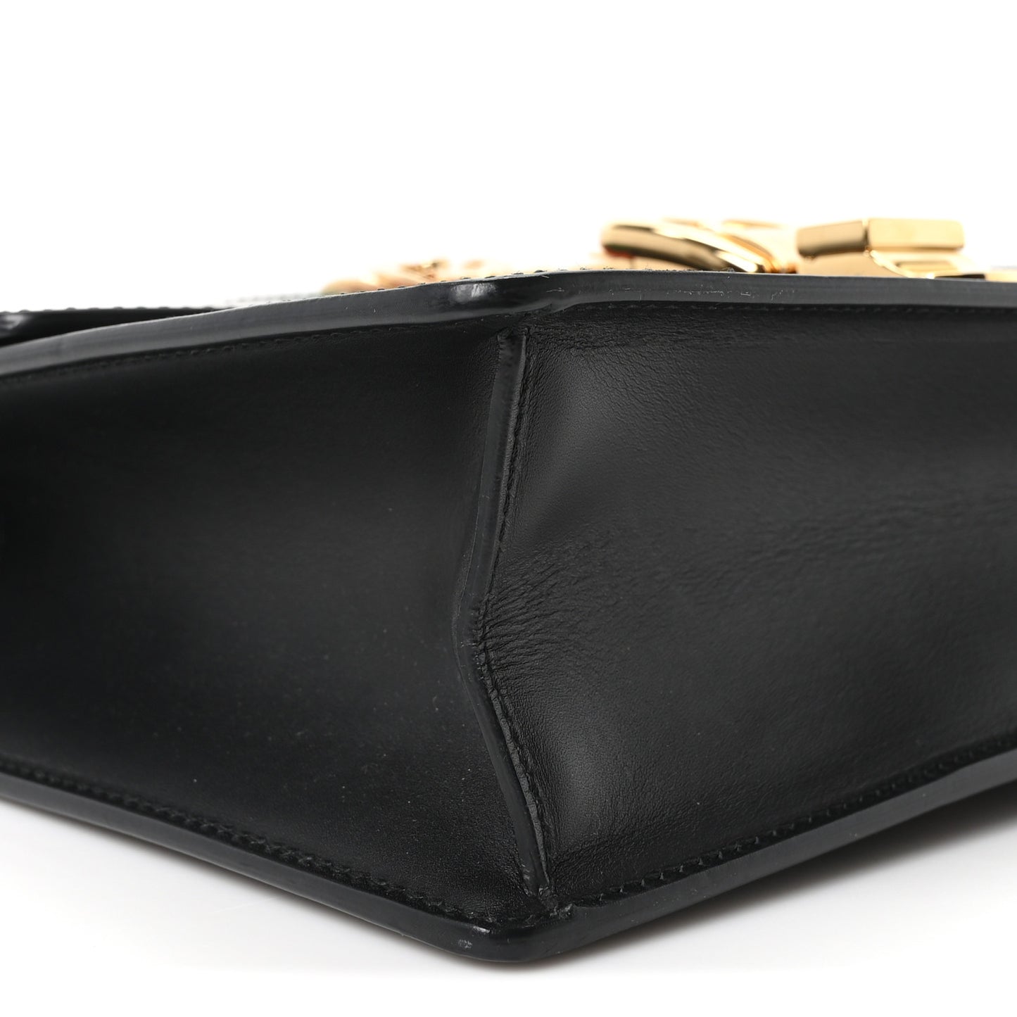 Calfskin Small Sylvie Shoulder Bag Black