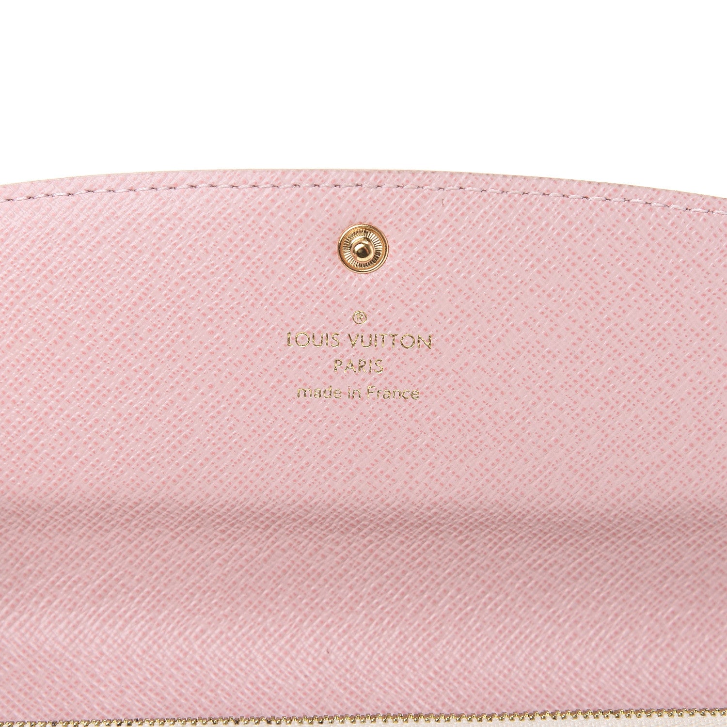Louis Vuitton Damier Azur Emilie Wallet Rose Ballerine 5 of 9