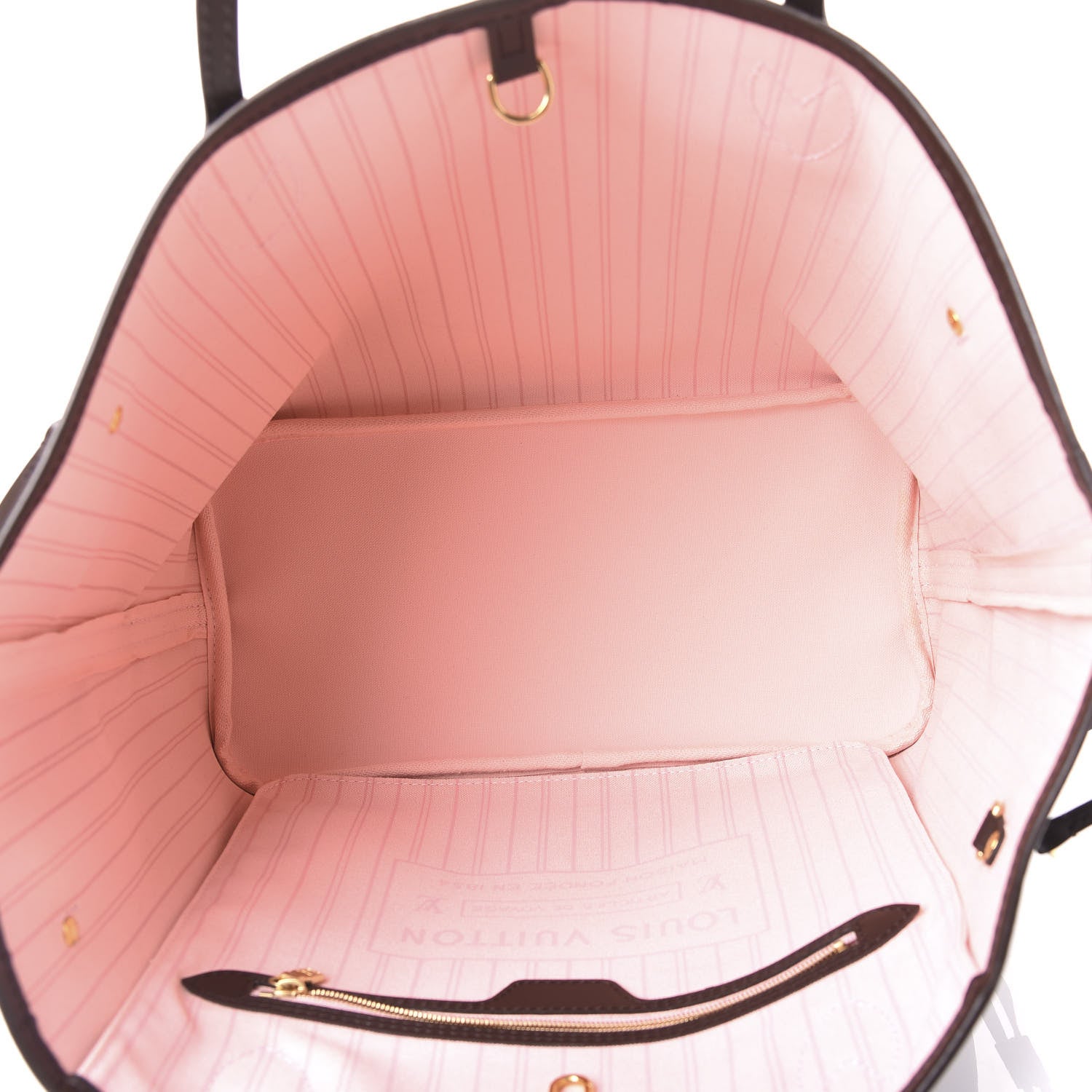 Louis Vuitton Damier Ebene Neo Neverfull MM Rose Ballerine 4 of 12