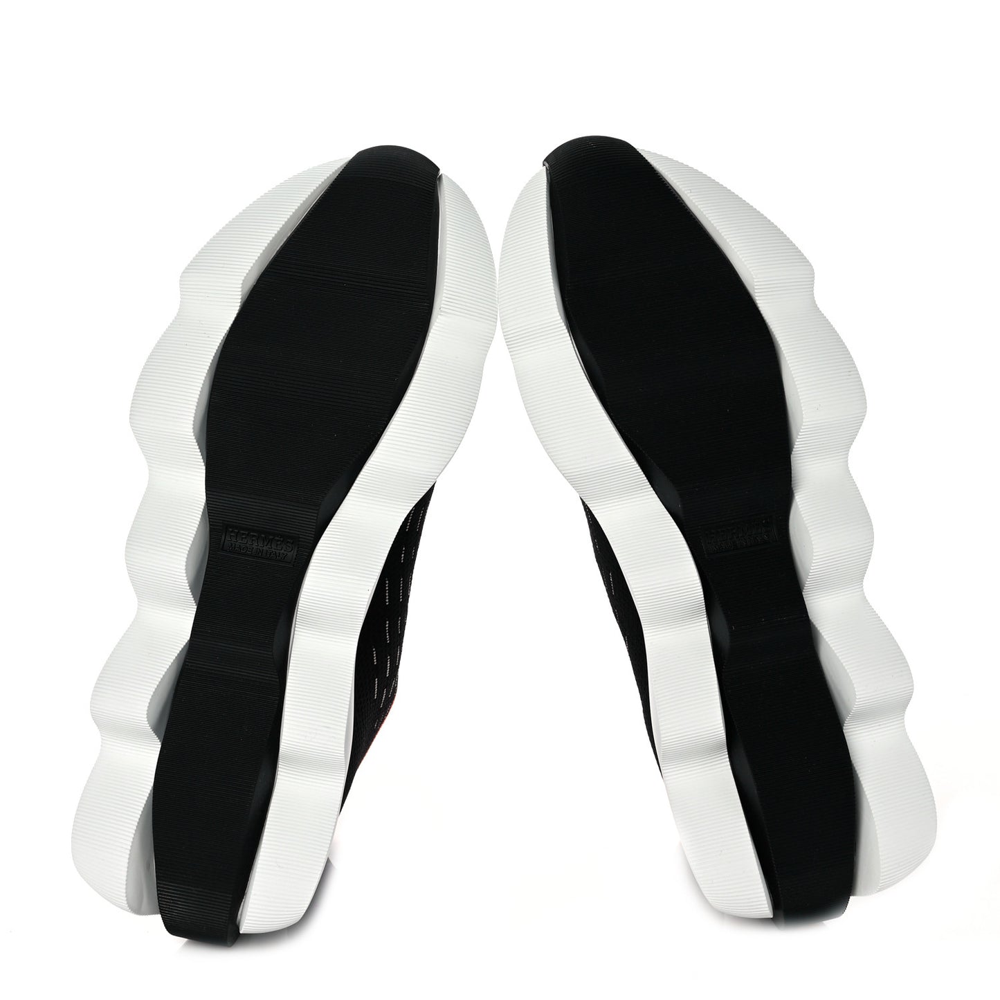Technical Canvas Goatskin Womens Eclair Sneakers 38.5 Black