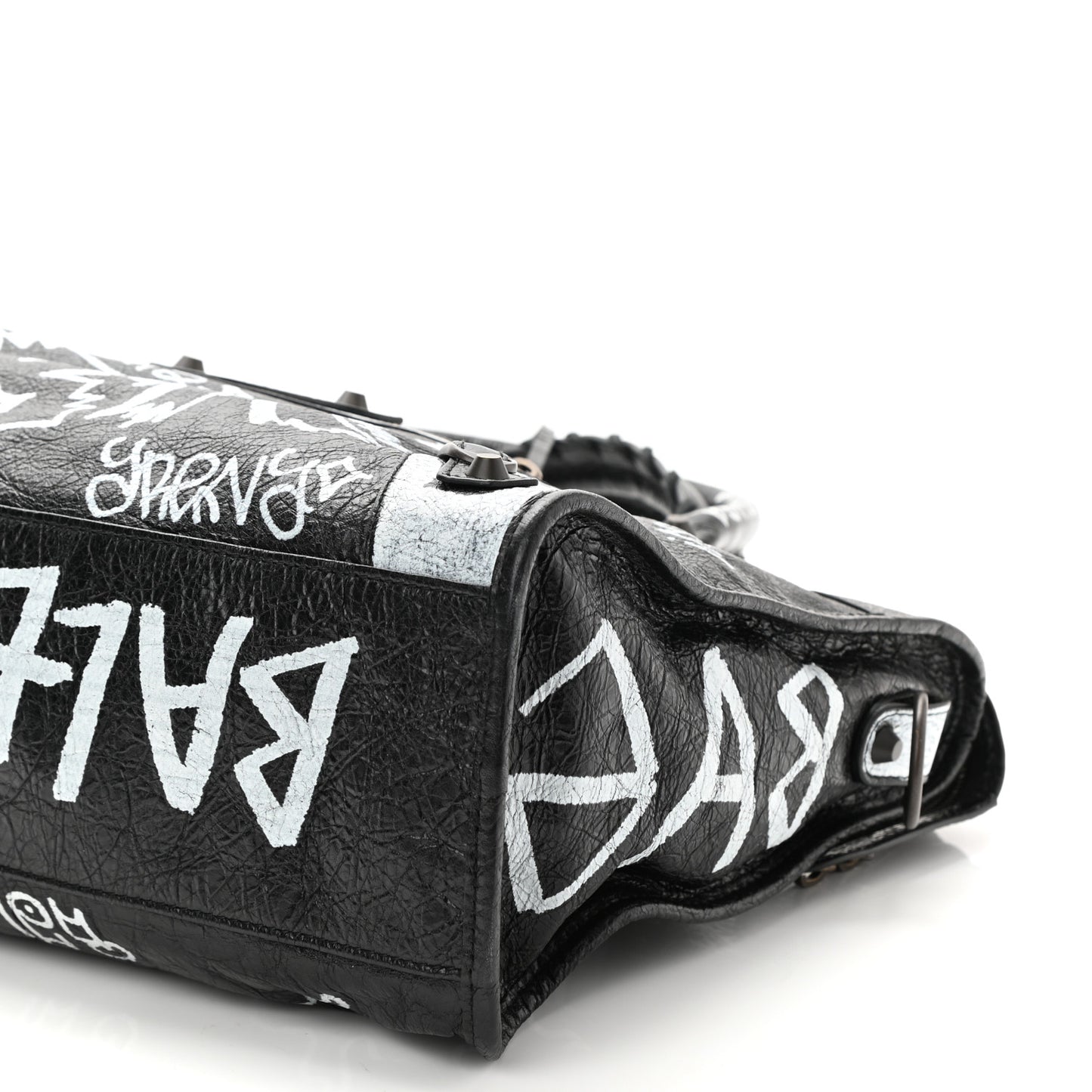 Agneau Arena Graffiti All Over Classic Hardware City Black White