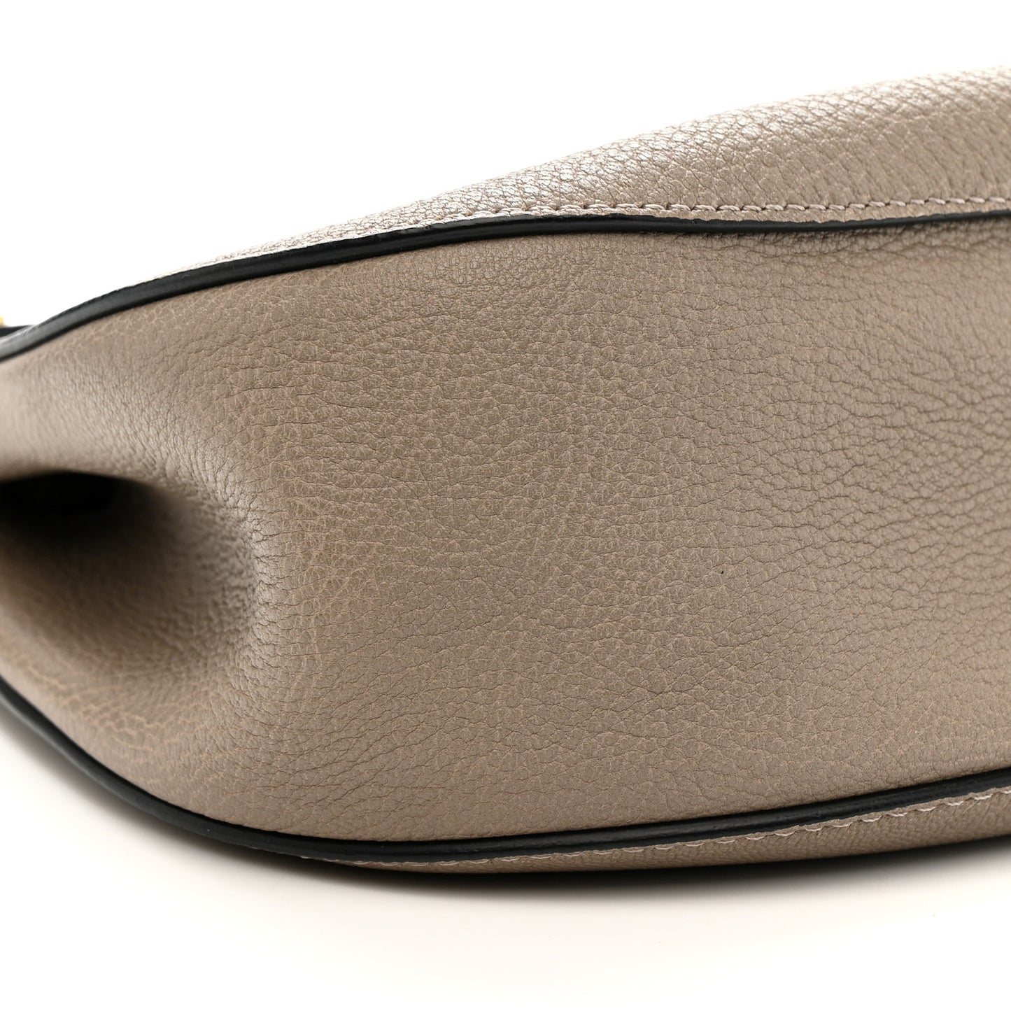 Grained Lambskin Drew Shoulder Bag Motty Grey