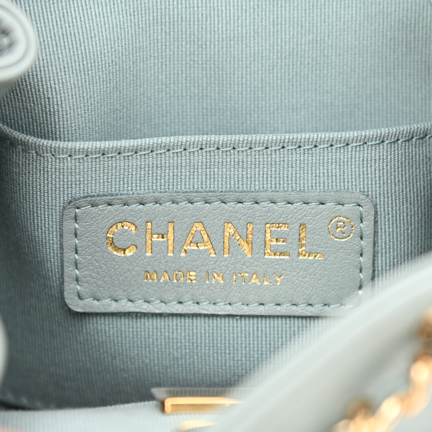 Chanel Lambskin Quilted Small Duma Drawstring Backpack Light Blue 6 of 11