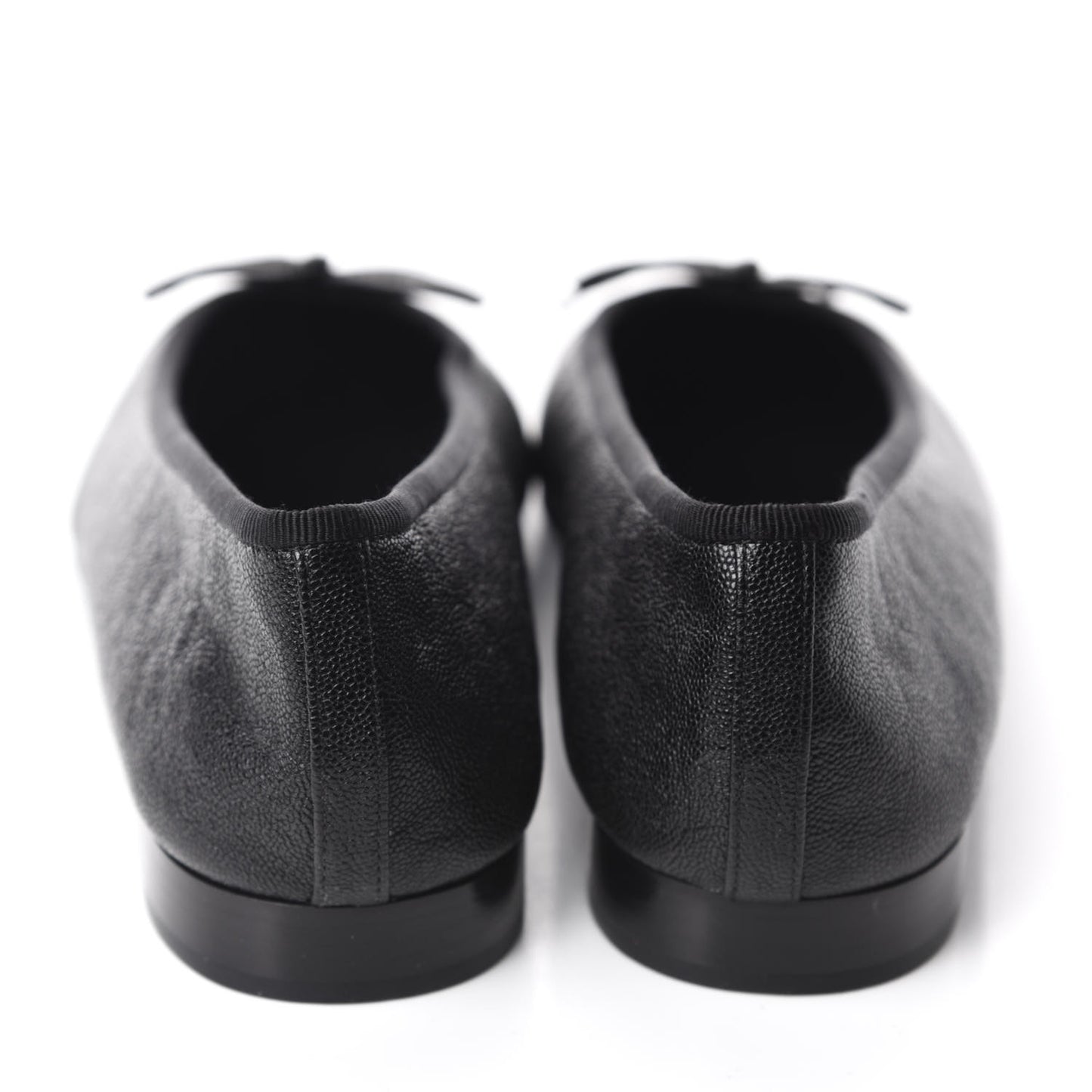 Caviar CC Cap Toe Ballerina Flats 38.5 Black