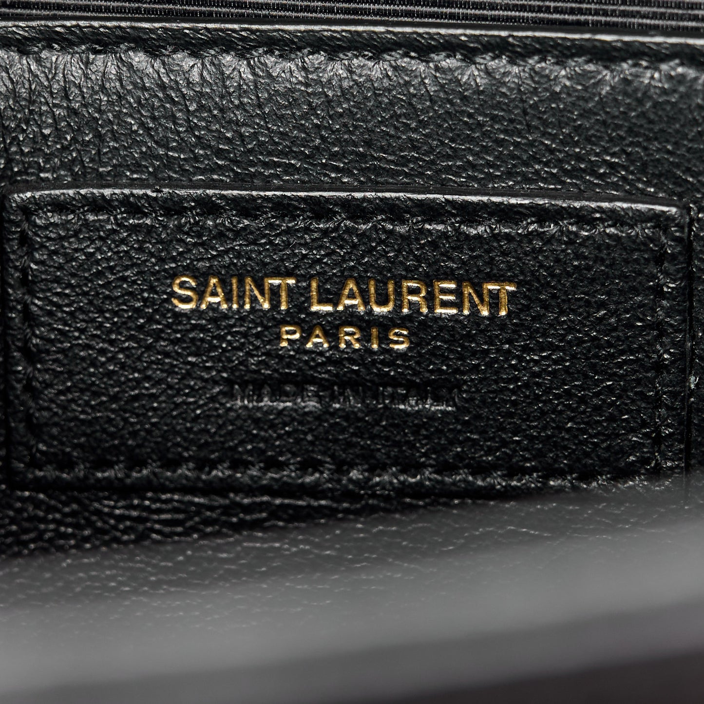Grain De Poudre Medium Monogram Kate Satchel Black