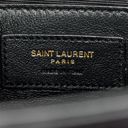 Saint Laurent Grain De Poudre Medium Monogram Kate Satchel Black 7 of 12